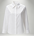 Chemise blanche minimaliste haut de gamme coupe ajustée